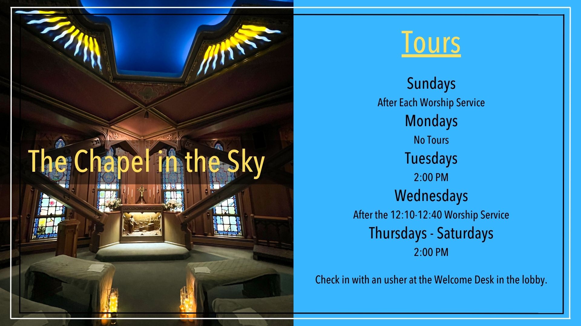 Sky Chapel Poster 2025