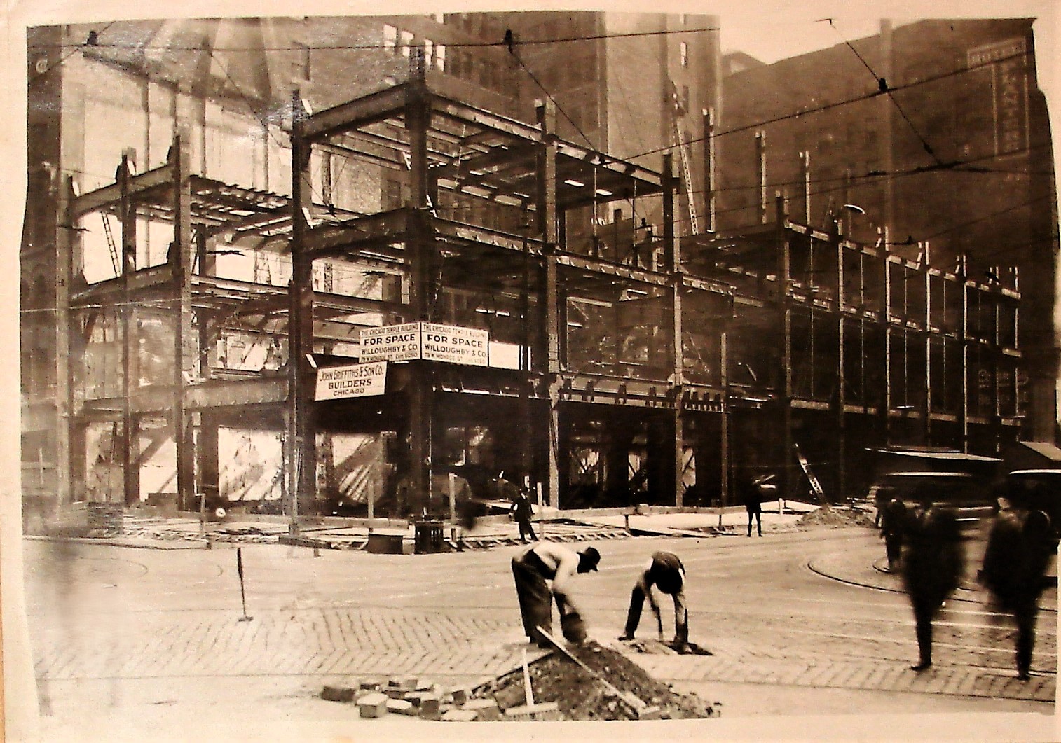 Chicago Temple October 1, 1922 (looking southeast)