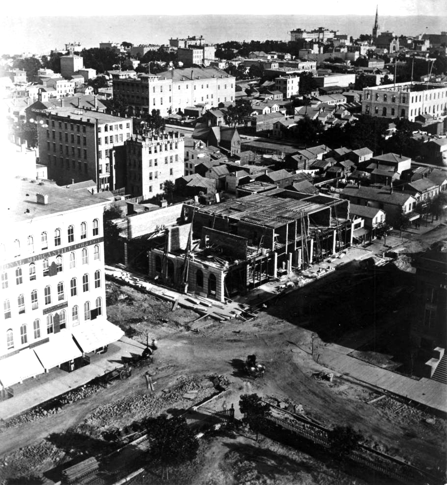 1858 Building under construction