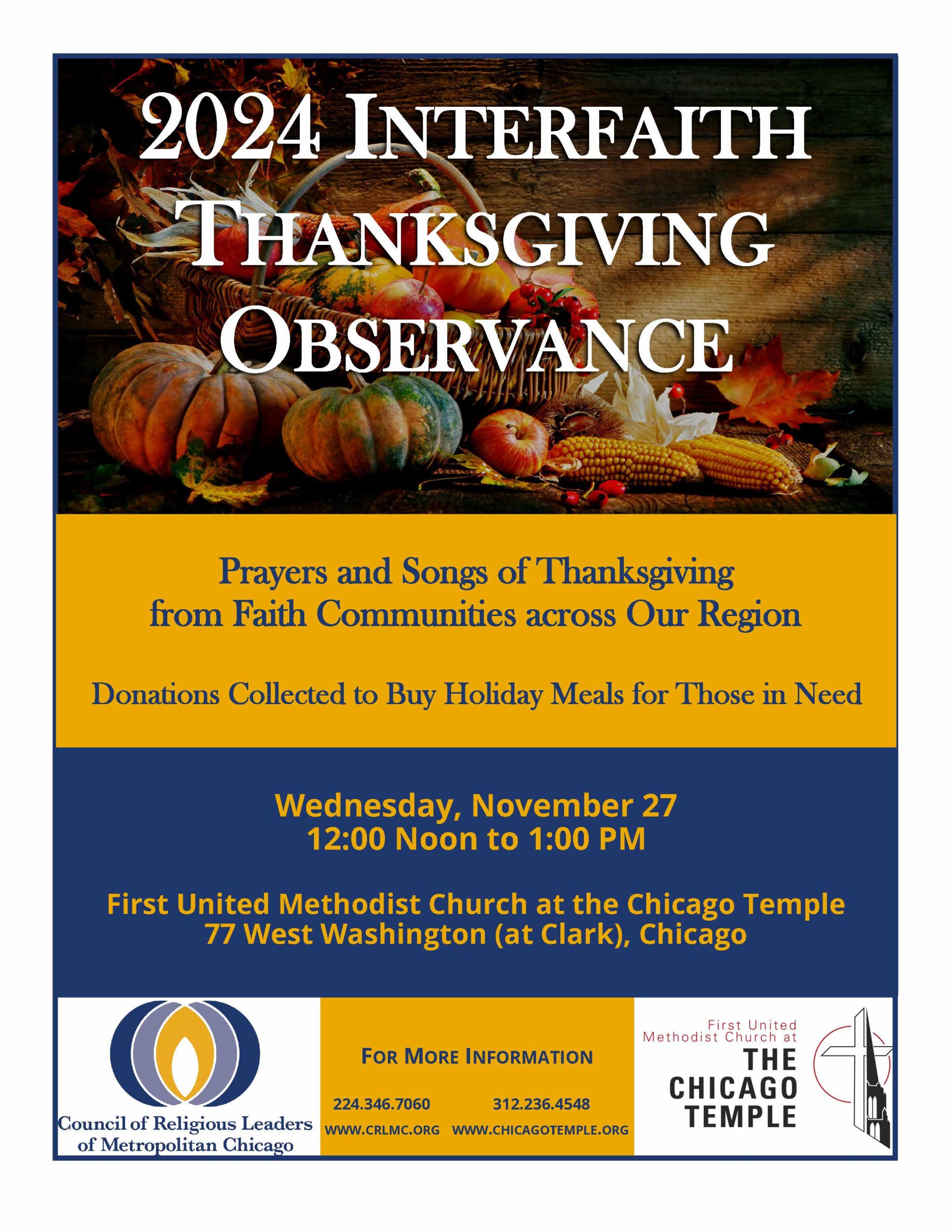 2024 CRLMC Interfaith Thanksgiving Observance_Flyer