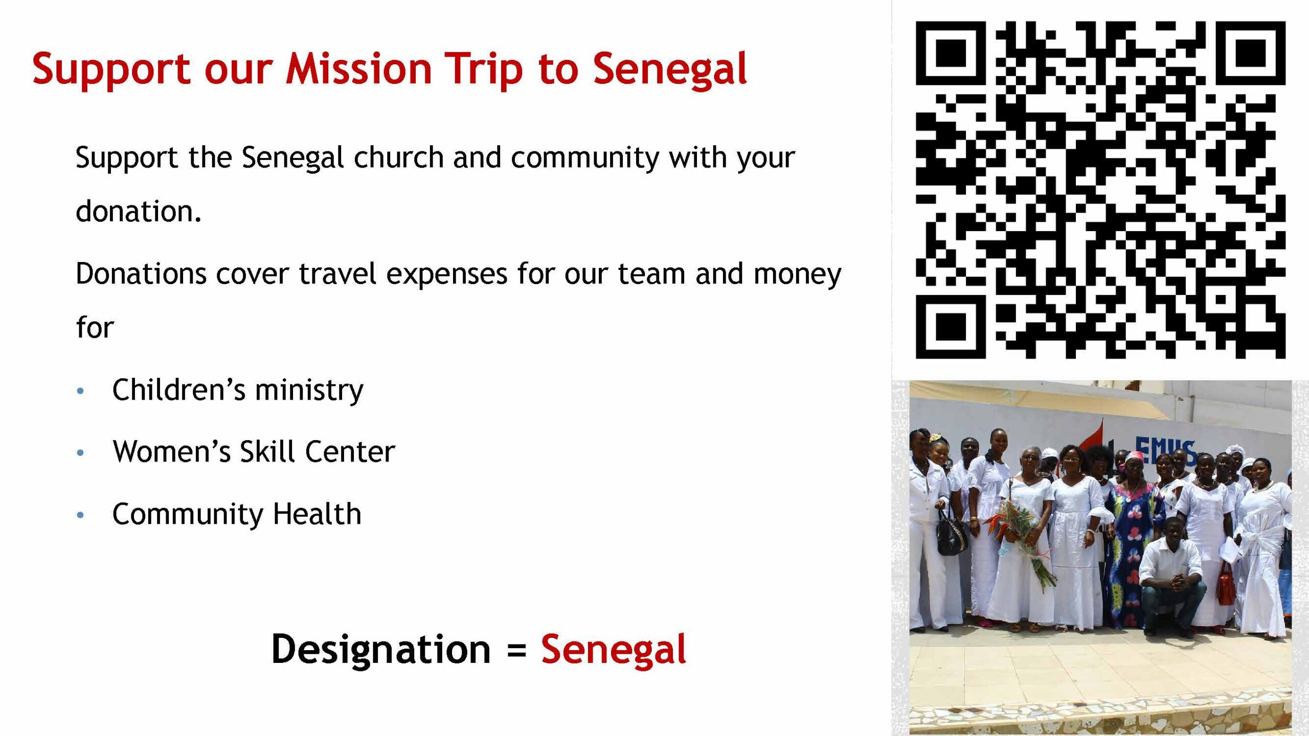 Fundraising for Senegal