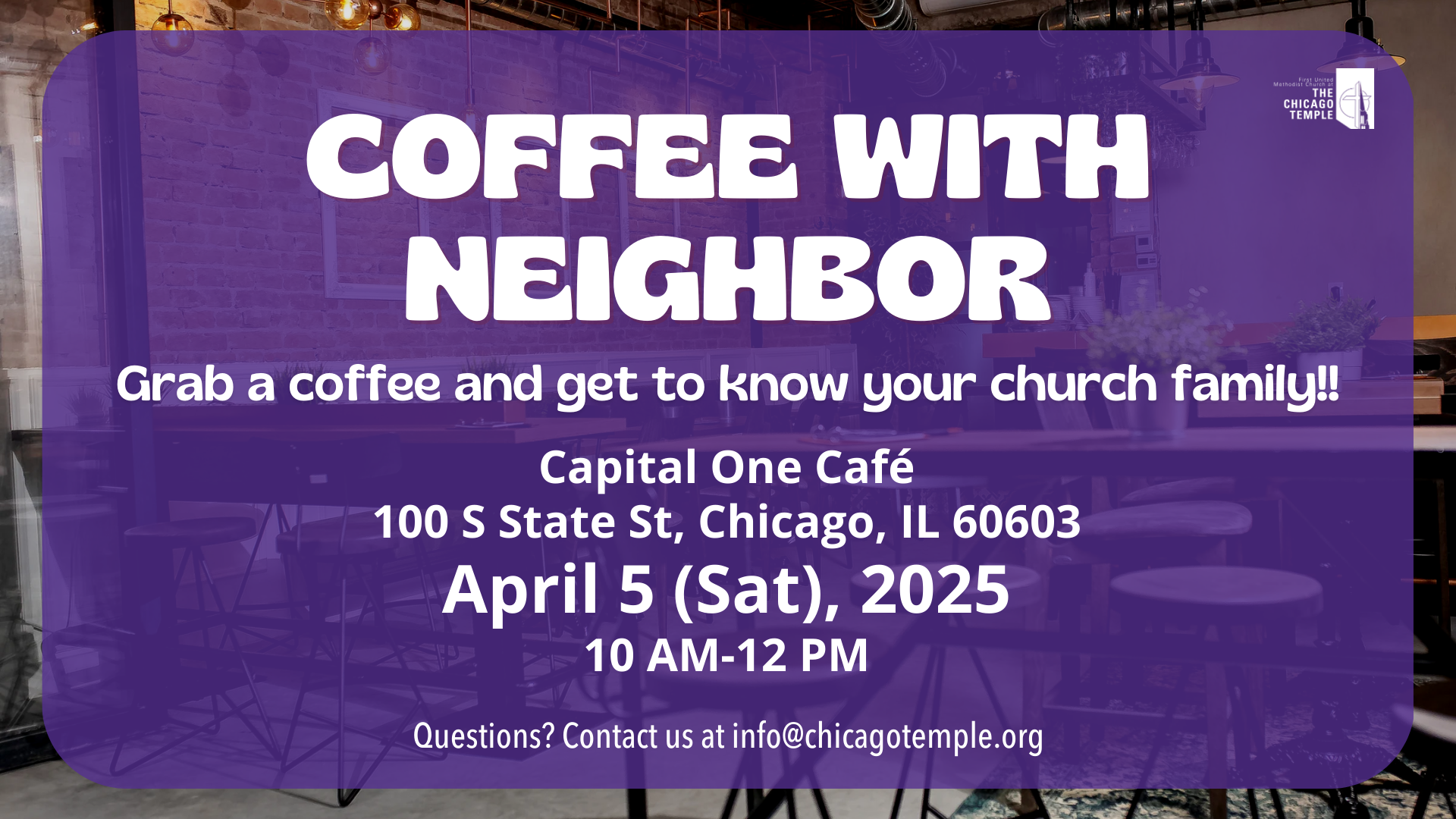 April coffee meeting