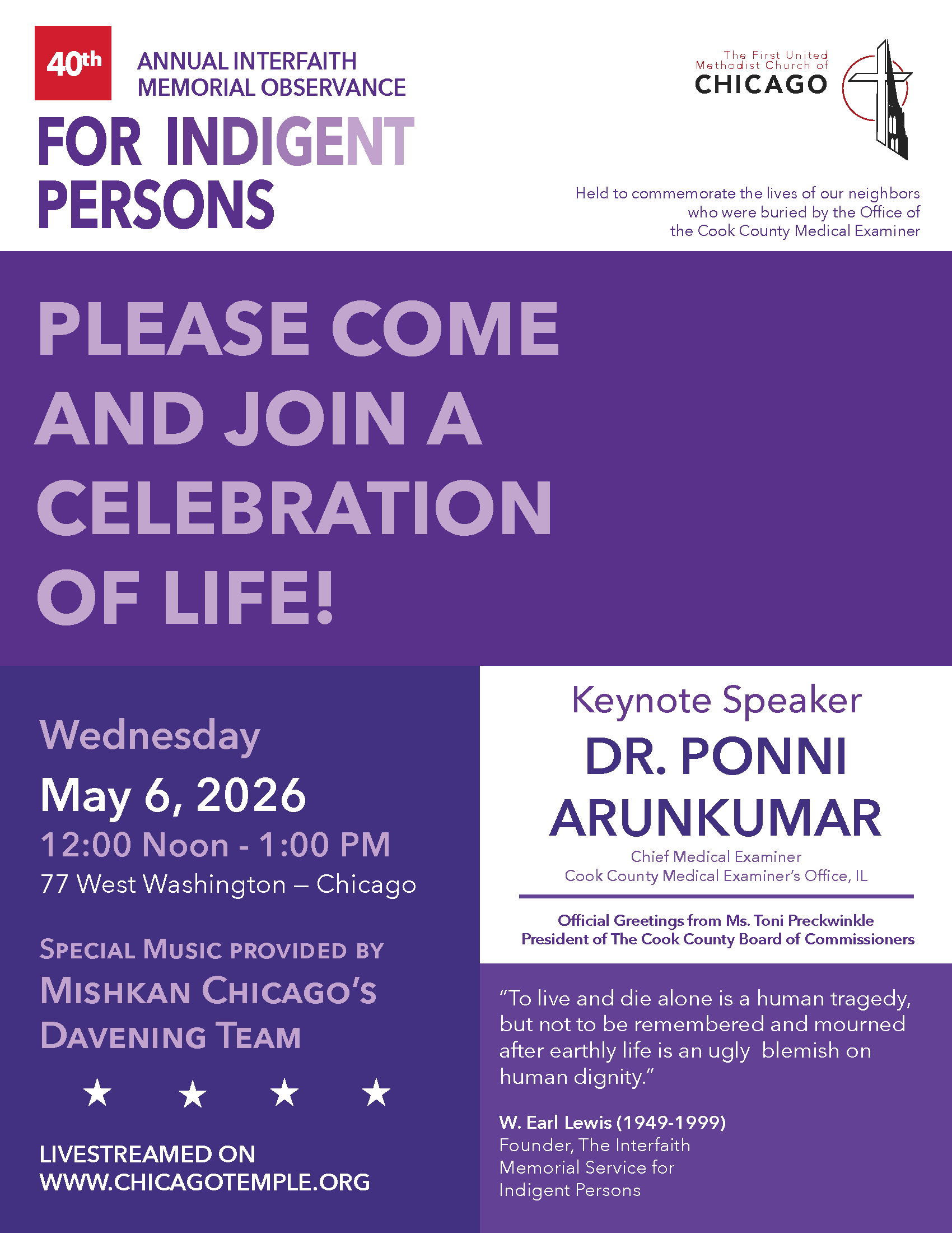 2026 Indigent Service Flyer