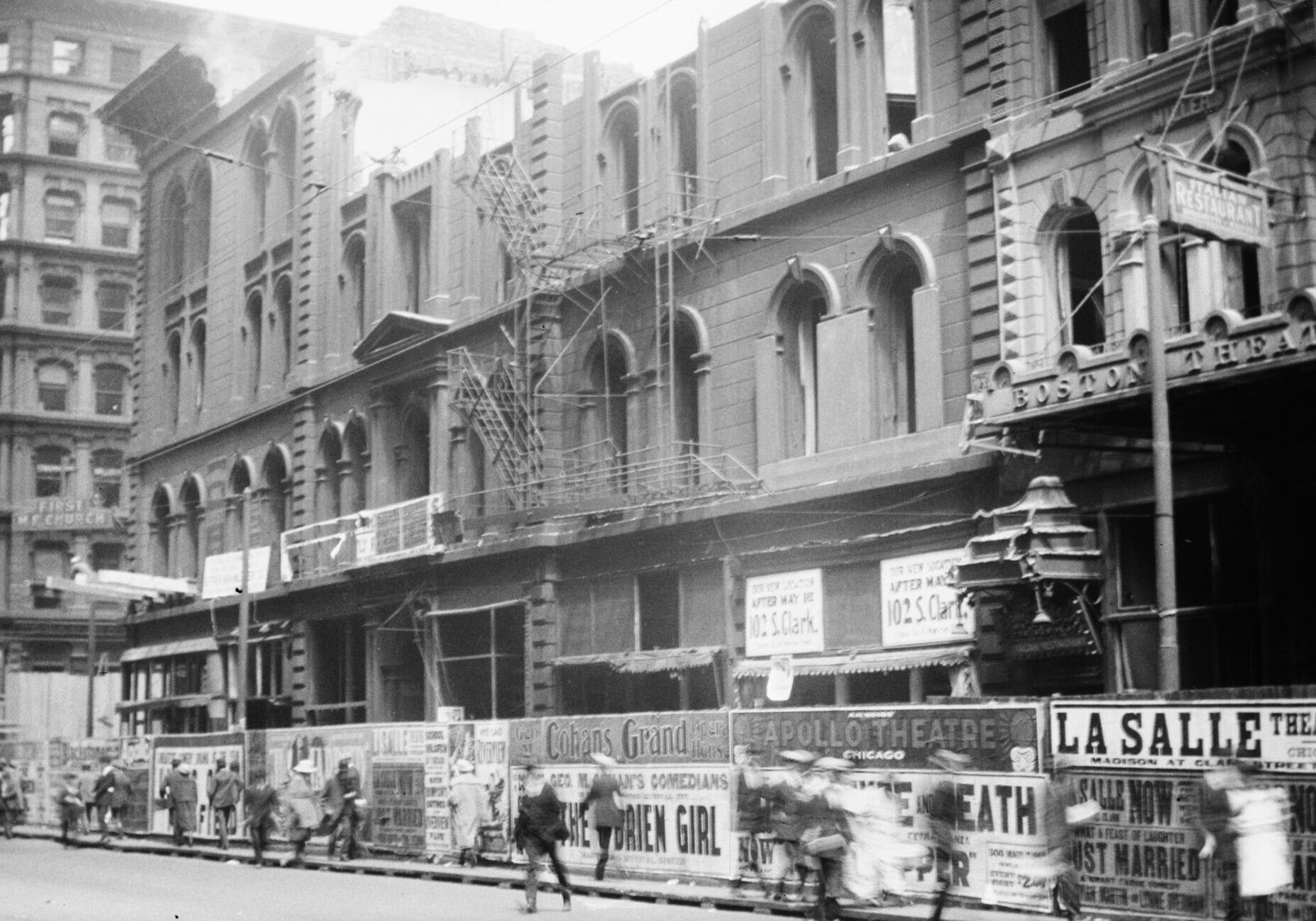 Demolition Of The Methodist Church Block, May 1922