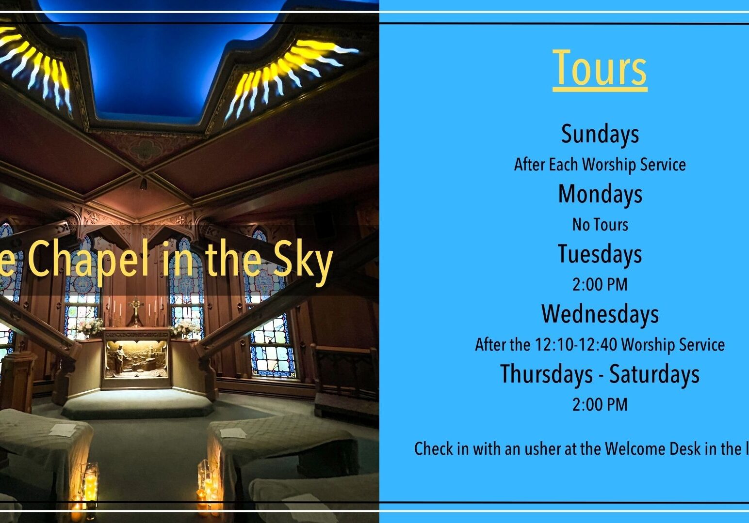 Sky Chapel Poster 2025